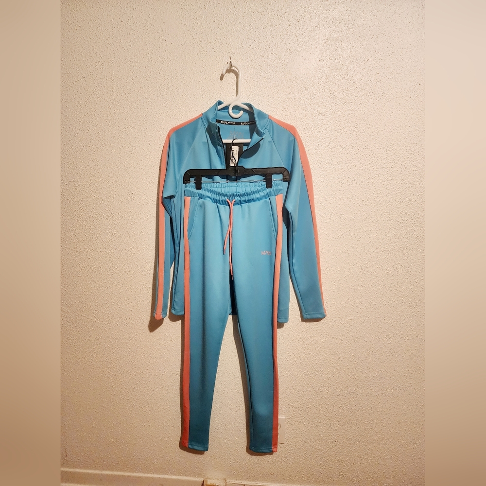 MAN, Boohooman, active skinny fit zip through Tracksuit XS, Brand New with Tags,